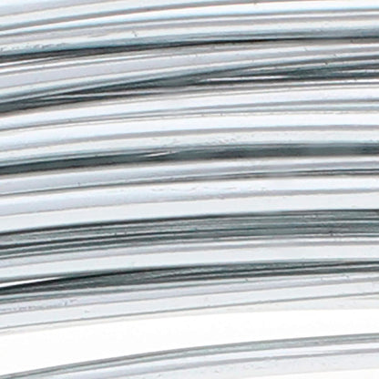 The Beadsmith Aluminium Craft Wire – 12 Gauge (2mm) – 39 Feet / 11.9m – Silver – Jewellery & Craft Wire