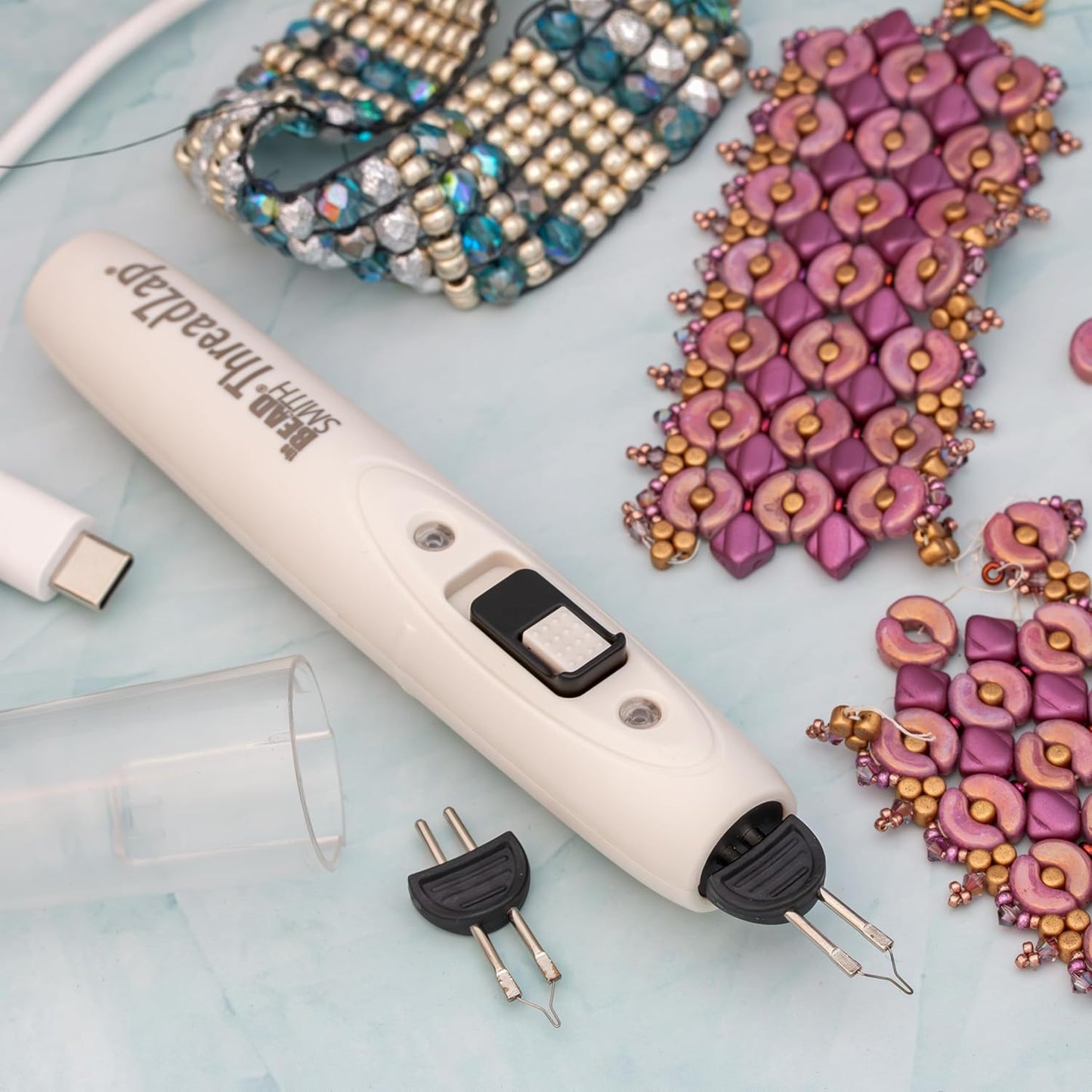 The Beadsmith Rechargeable ThreadZap Craft Burner – Precision Cord Cutter