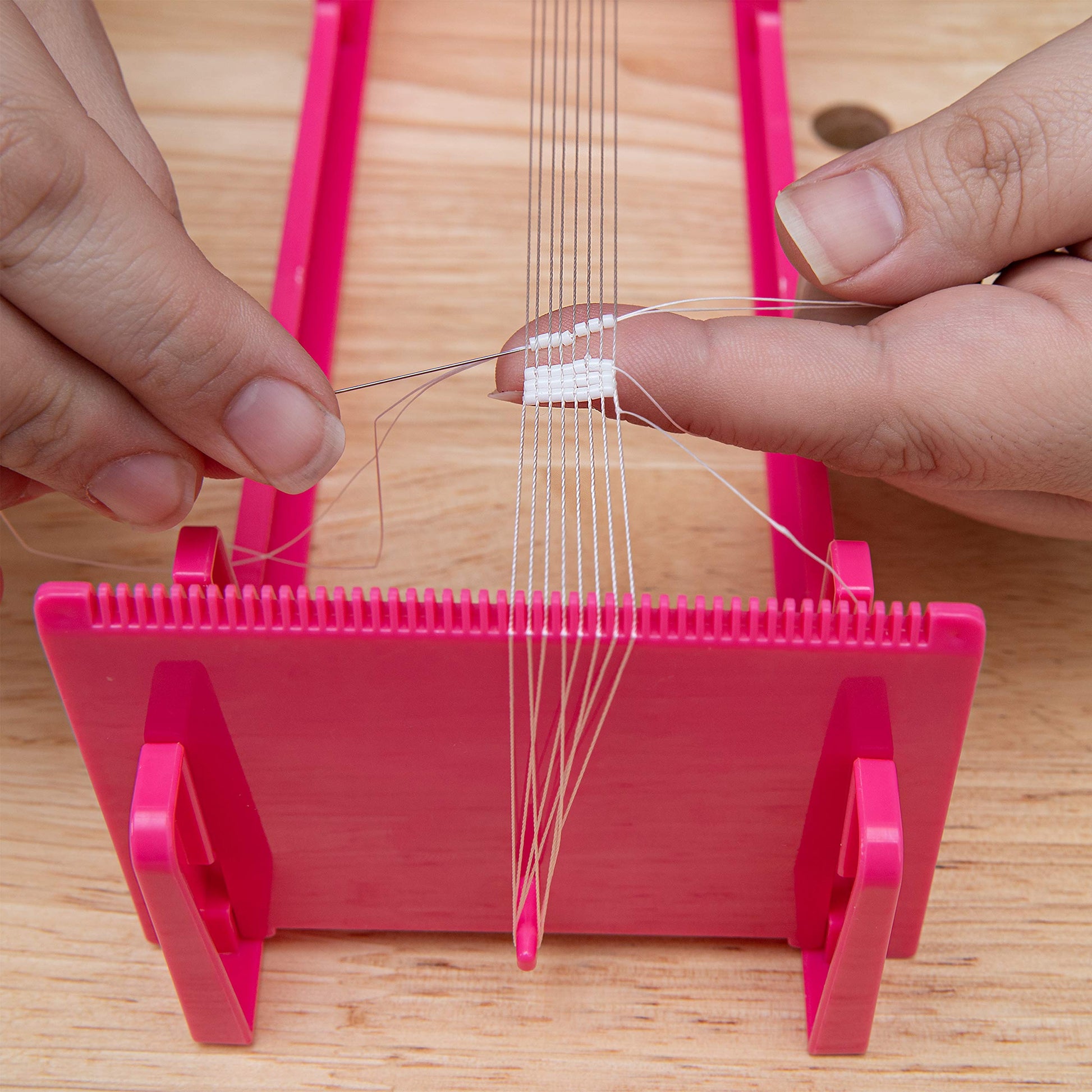 Beadsmith Loom EEZ Japanese Bead Loom Kit – Includes Adjustable Loom, Miyuki Glass Beads, Thread & Needle, Warp Thread, Findings and Instructions – Make Bracelets, Necklaces, Belts, and More for jewellery making