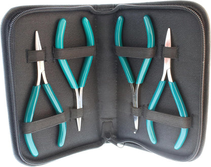 Beadsmith 4-Piece Micro-Fine Pliers Set – Jewellery Tools (127 mm)