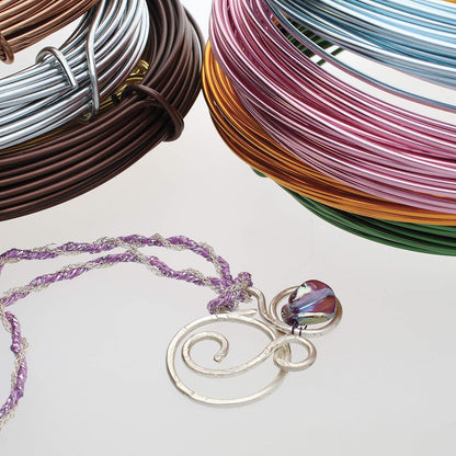 The Beadsmith Aluminium Craft Wire – 12 Gauge (2mm) – 39 Feet / 11.9m – Silver – Jewellery & Craft Wire