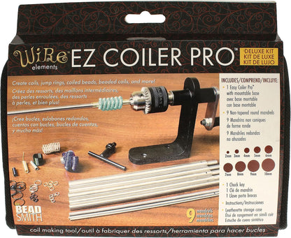 The Beadsmith EZ Coiler Pro – Wire Coiling Tool Kit with 9 Mandrels