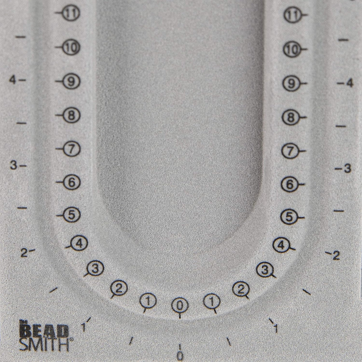 Beadsmith Mini Bead Board – Grey Flocked Jewellery Design Board (16″ U-Channel)