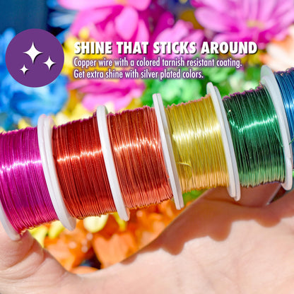 Artistic Wire 12 Gauge Tarnish Resistant Brass Craft Jewelry Wrapping Wire, Gold Color, 10 ft