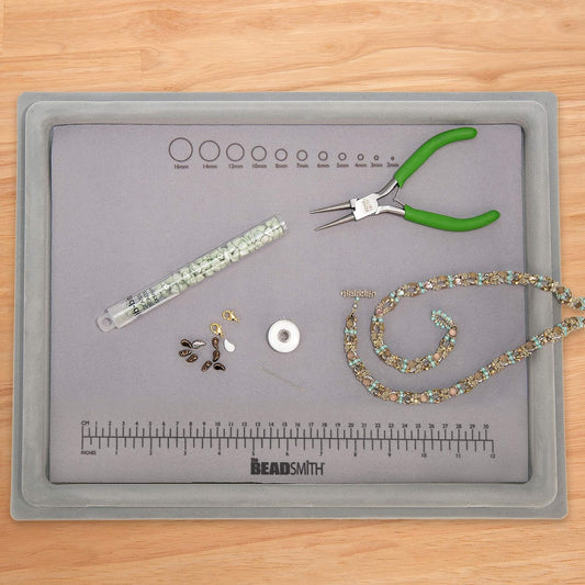 Beadsmith Treasure Mat and Tray Combo- 14" x 11"