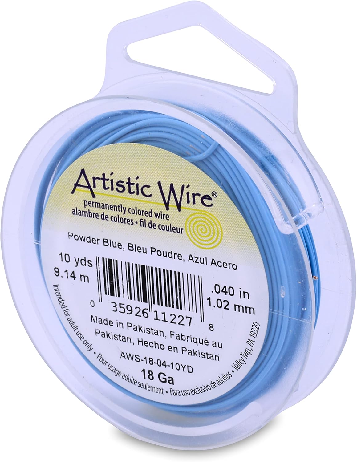 Artistic Wire 18 Gauge Tarnish Resistant Coloured Copper Wire