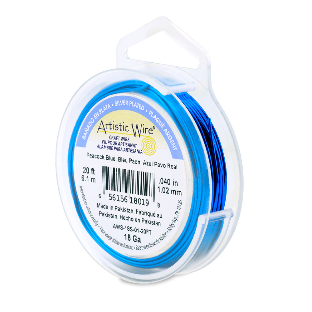 Artistic Wire 18 Gauge Silver Plated Copper Wire