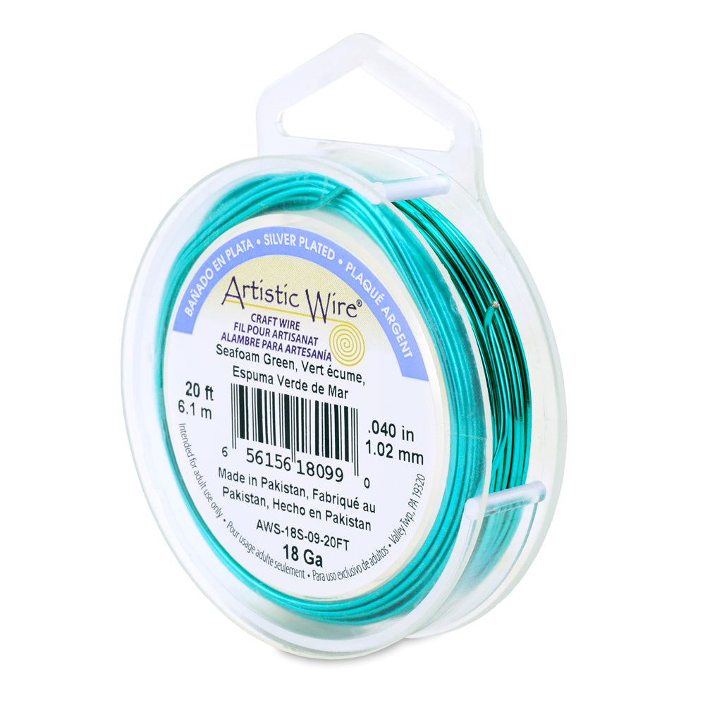 Artistic Wire 18 Gauge Silver Plated Copper Wire