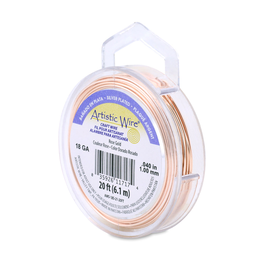 Artistic Wire 18 Gauge Silver Plated Copper Wire