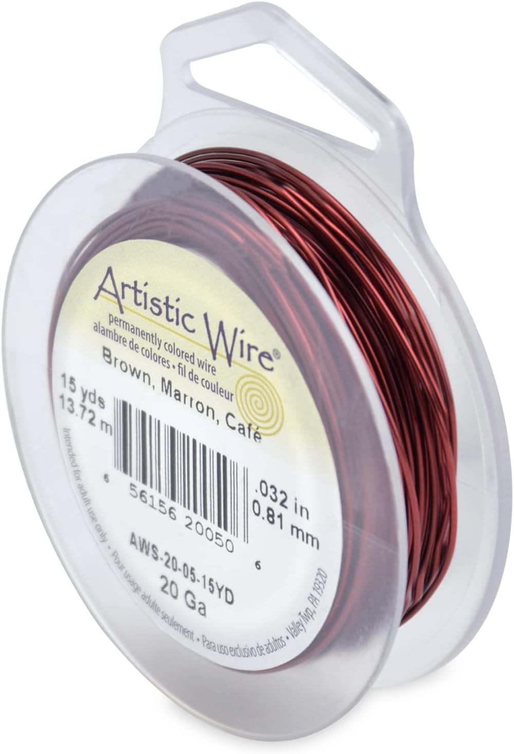 Artistic Wire 20 Gauge Tarnish Resistant Coloured Copper Wire