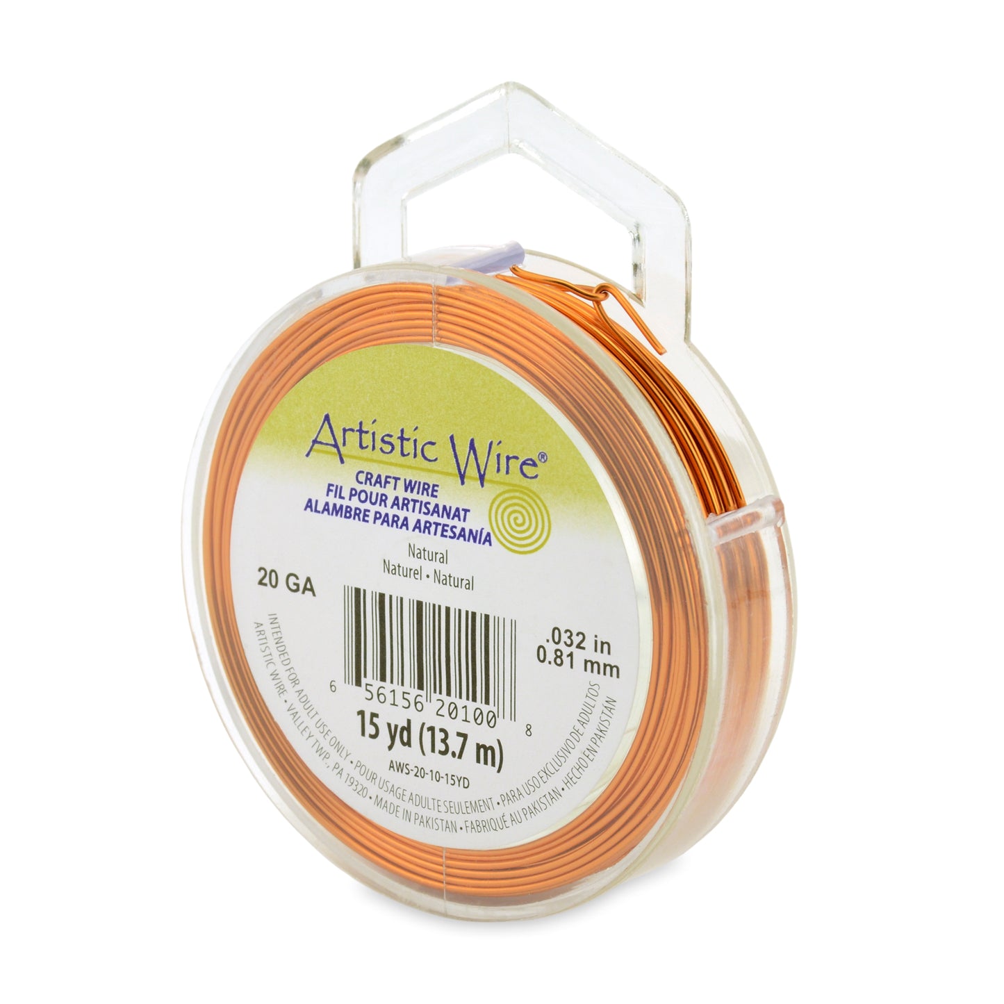 Artistic Wire 20 Gauge Tarnish Resistant Coloured Copper Wire