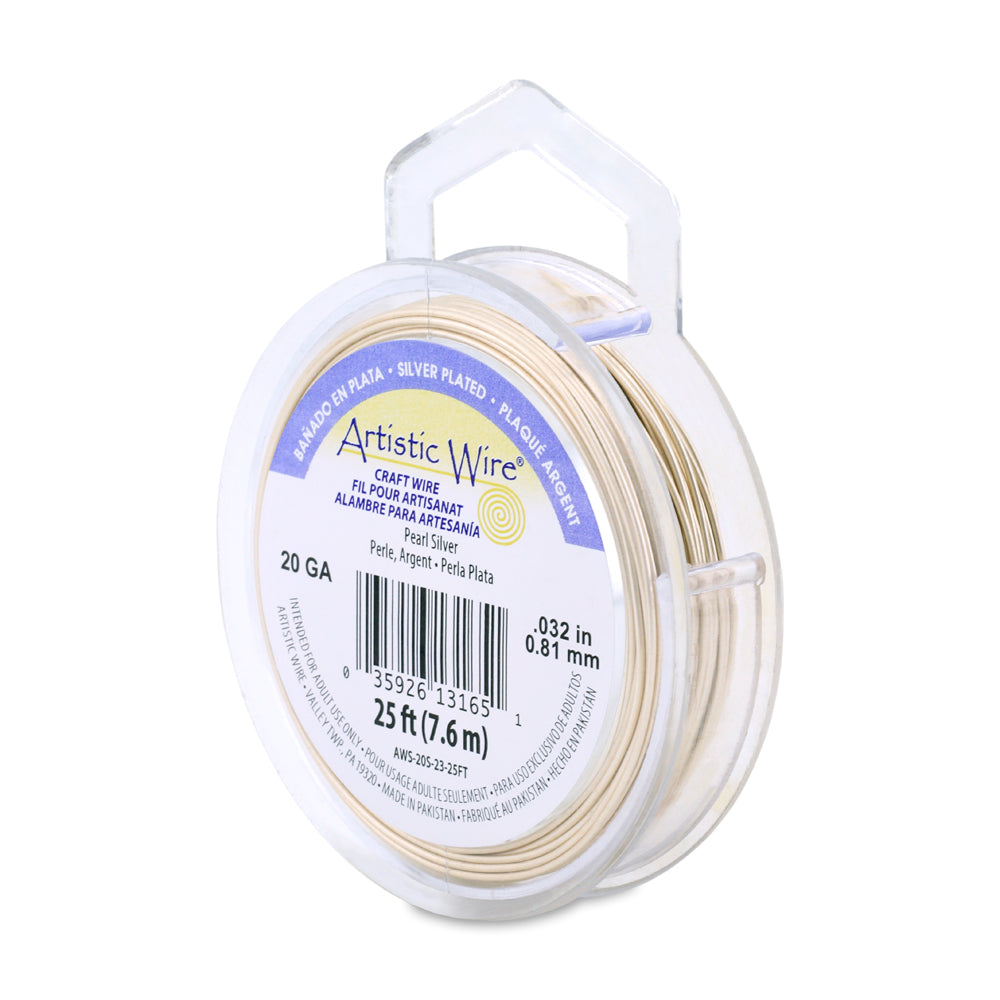 Artistic Wire 20 Gauge Silver Plated Copper Wire