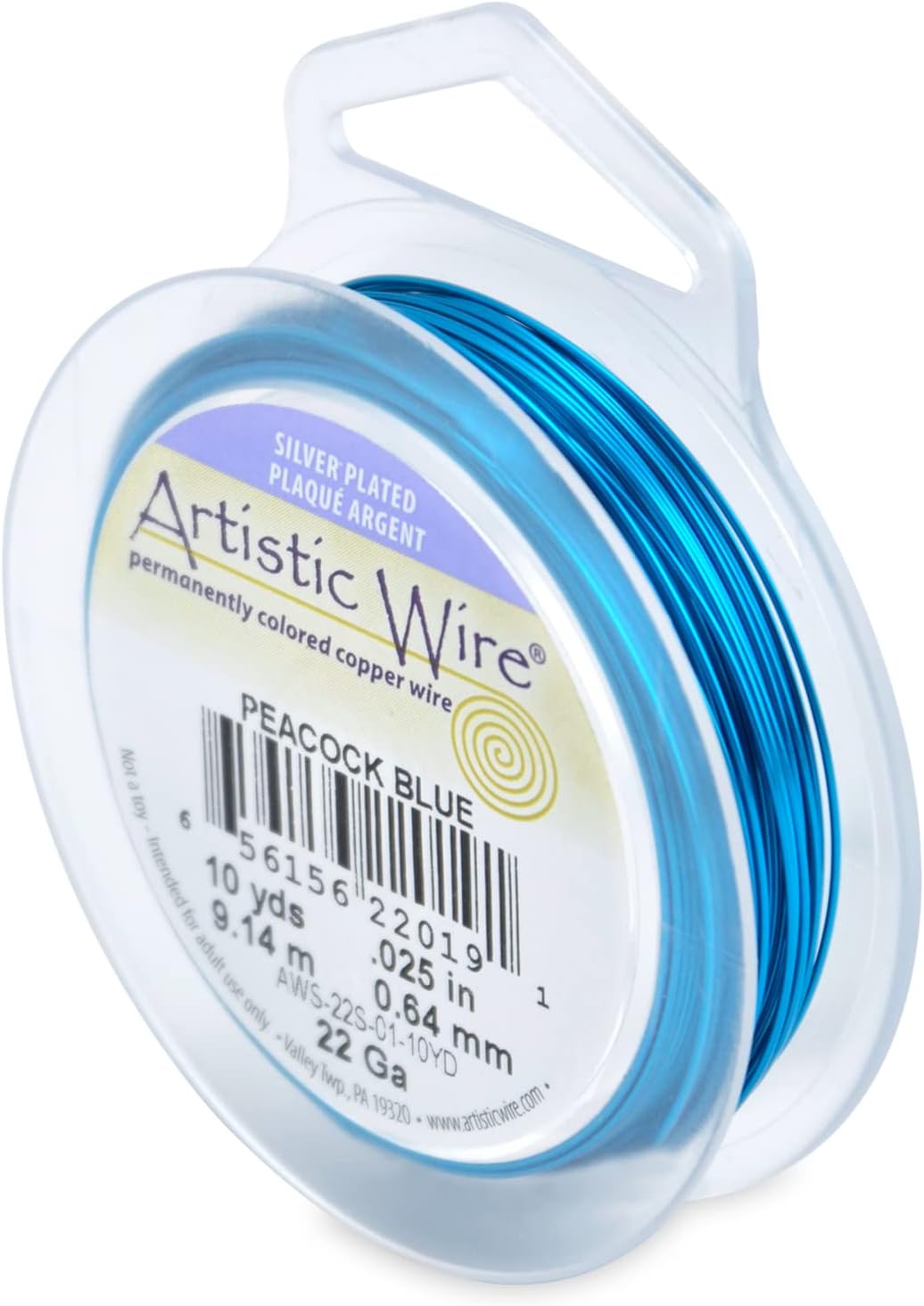 Artistic Wire 22 Gauge Silver Plated Copper Wire