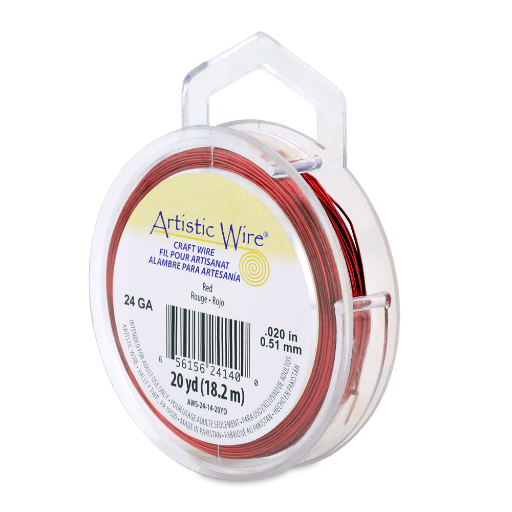 Artistic Wire 24 Gauge Tarnish Resistant Coloured Copper Wire
