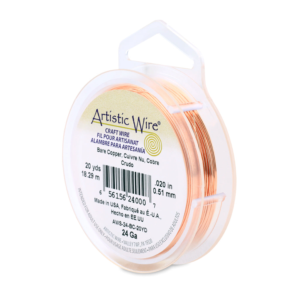 Artistic Wire 24 Gauge Tarnish Resistant Coloured Copper Wire