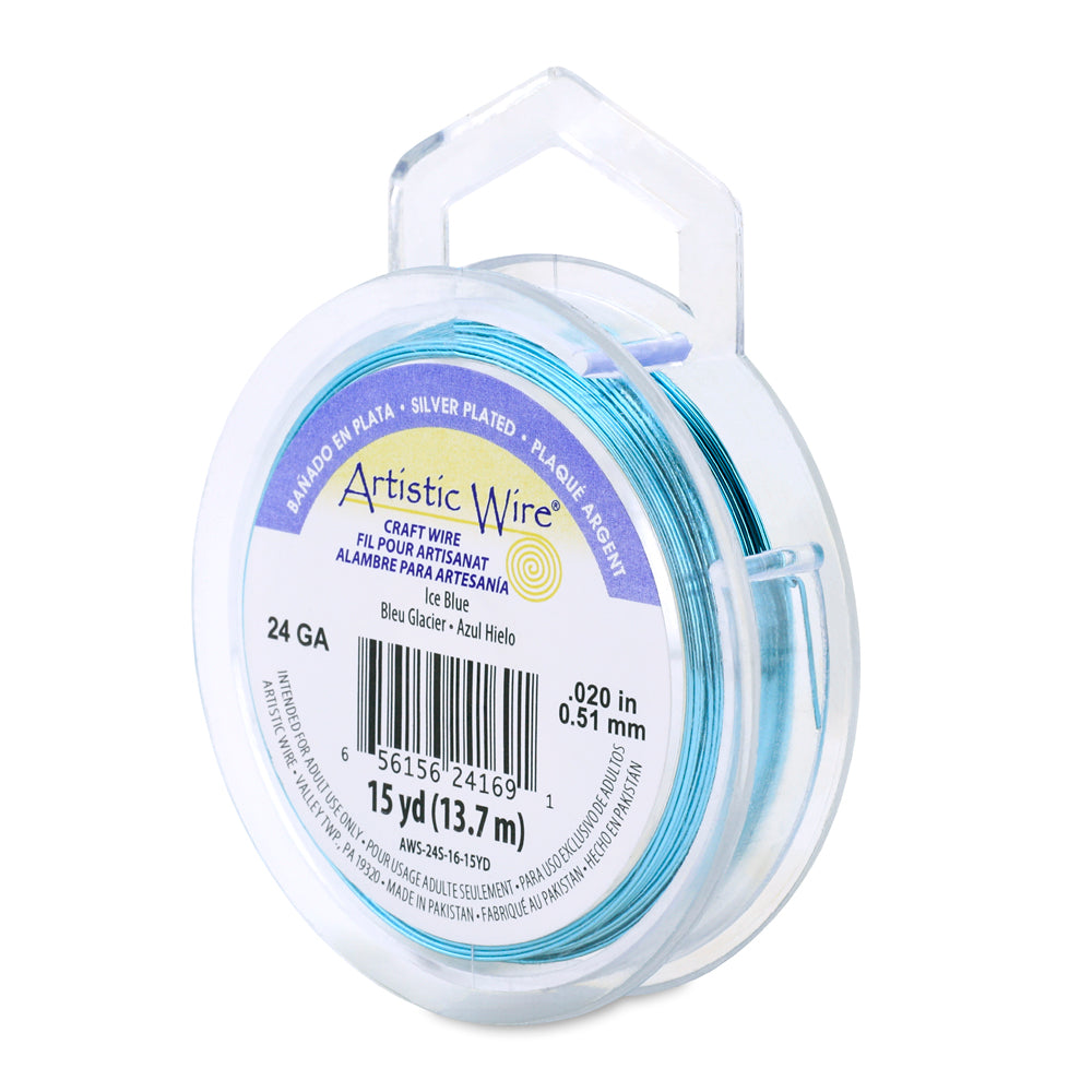 Artistic Wire 24 Gauge Silver Plated Copper Wire