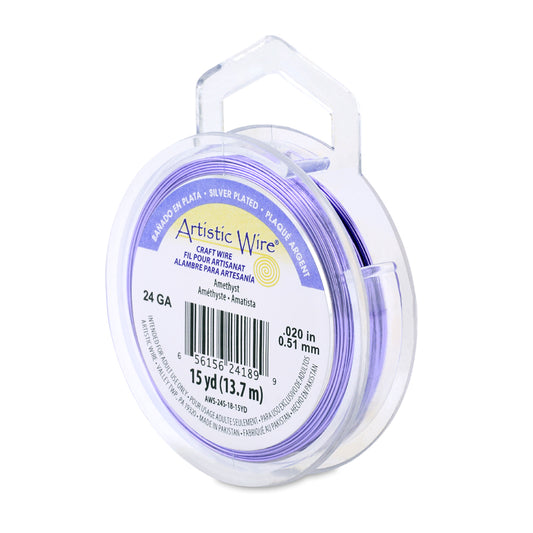 Artistic Wire 24 Gauge Silver Plated Copper Wire