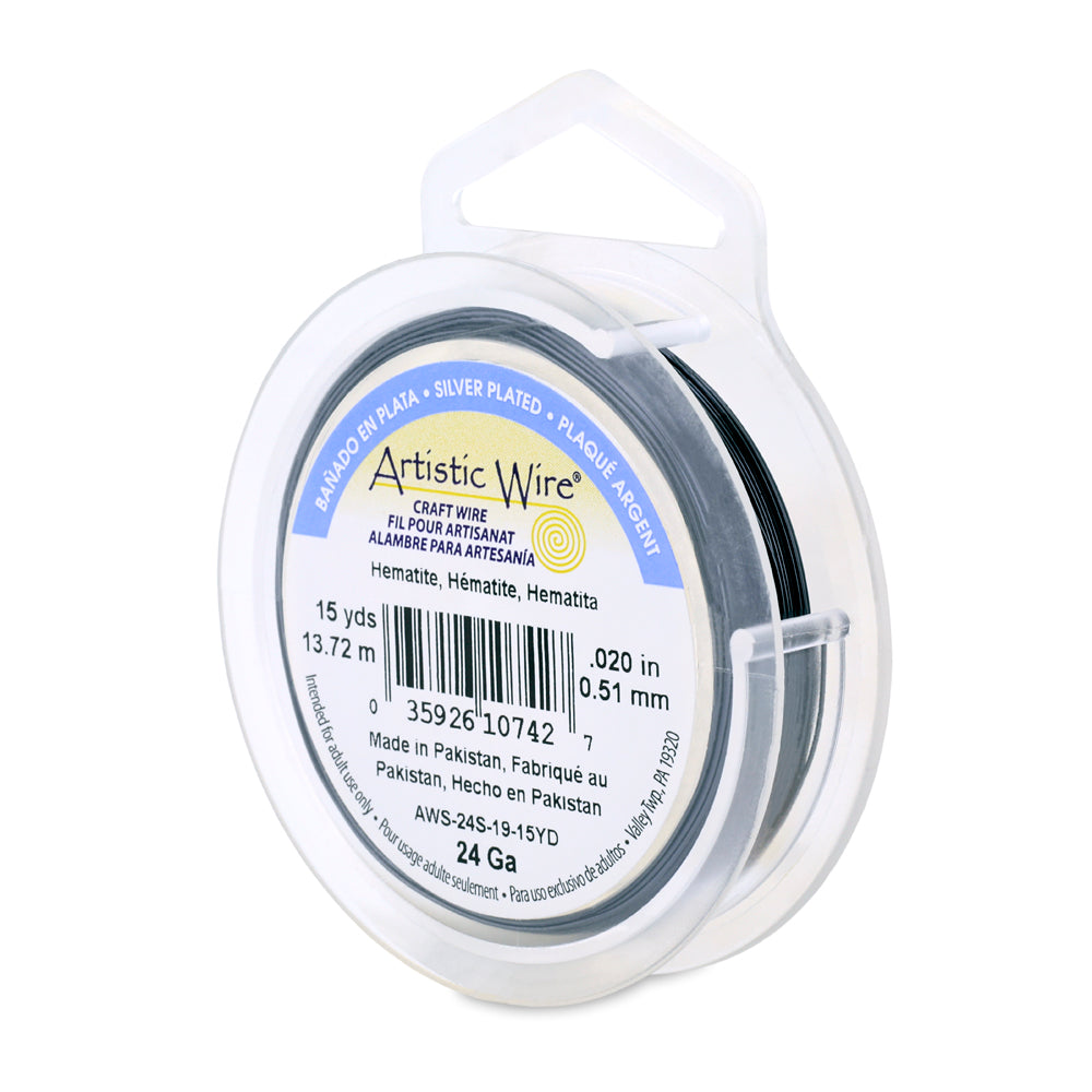 Artistic Wire 24 Gauge Silver Plated Copper Wire