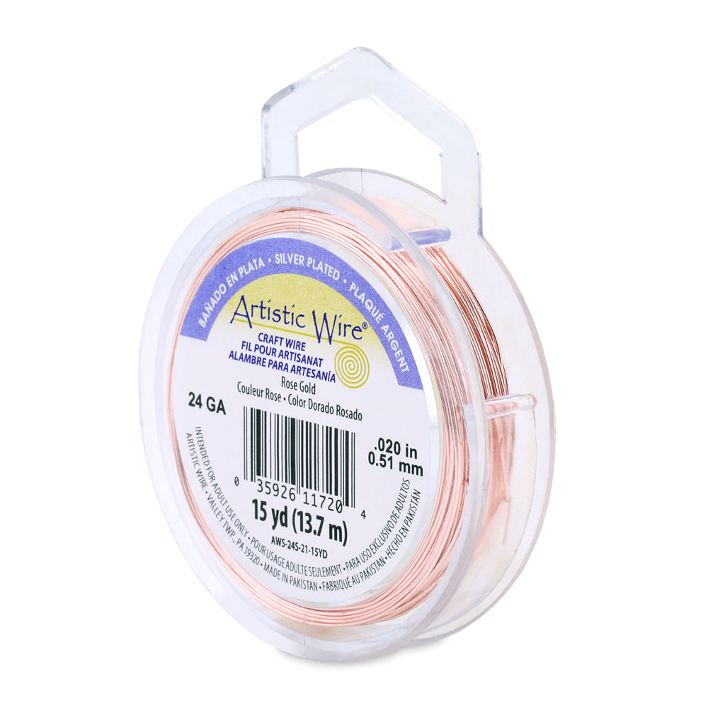 Artistic Wire 24 Gauge Silver Plated Copper Wire