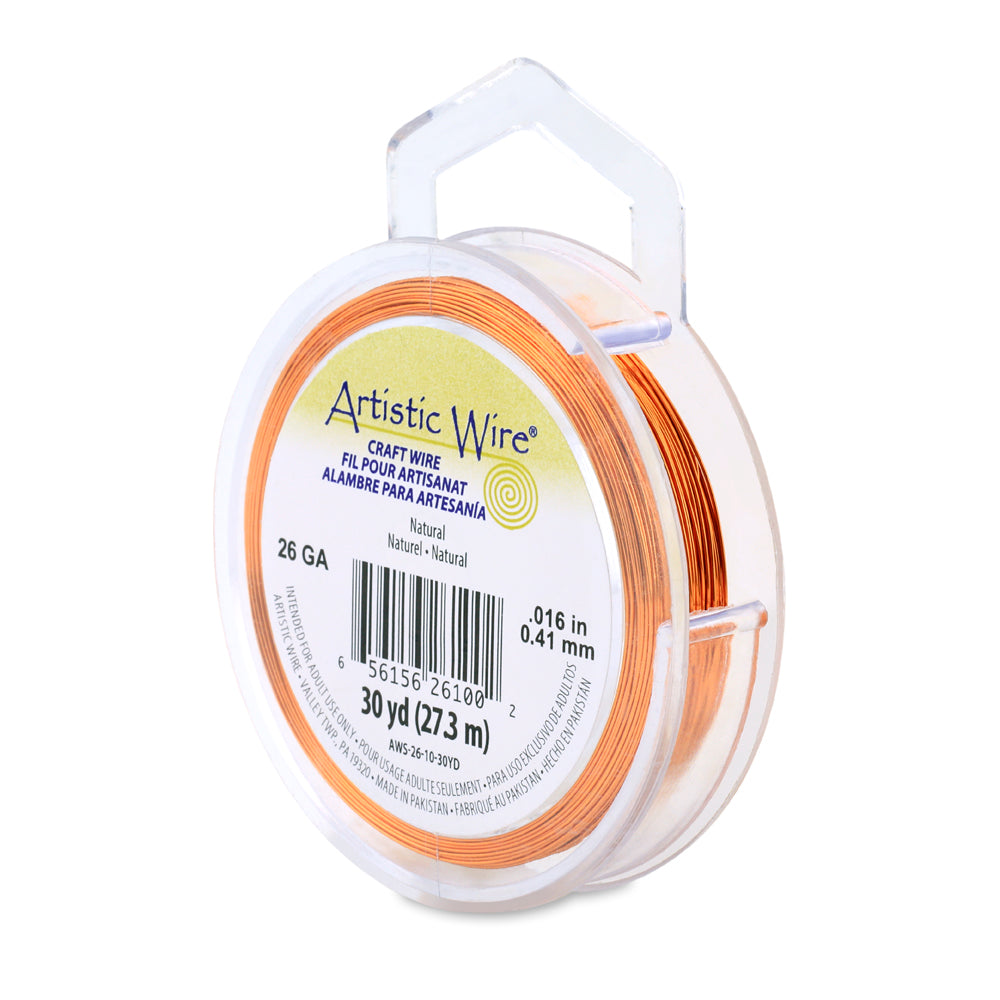 Artistic Wire 26 Gauge Tarnish Resistant Coloured Copper Wire – 30yd Spool