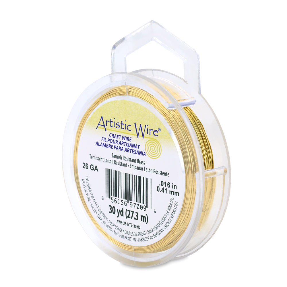 Artistic Wire 26 Gauge Tarnish Resistant Coloured Copper Wire – 30yd Spool