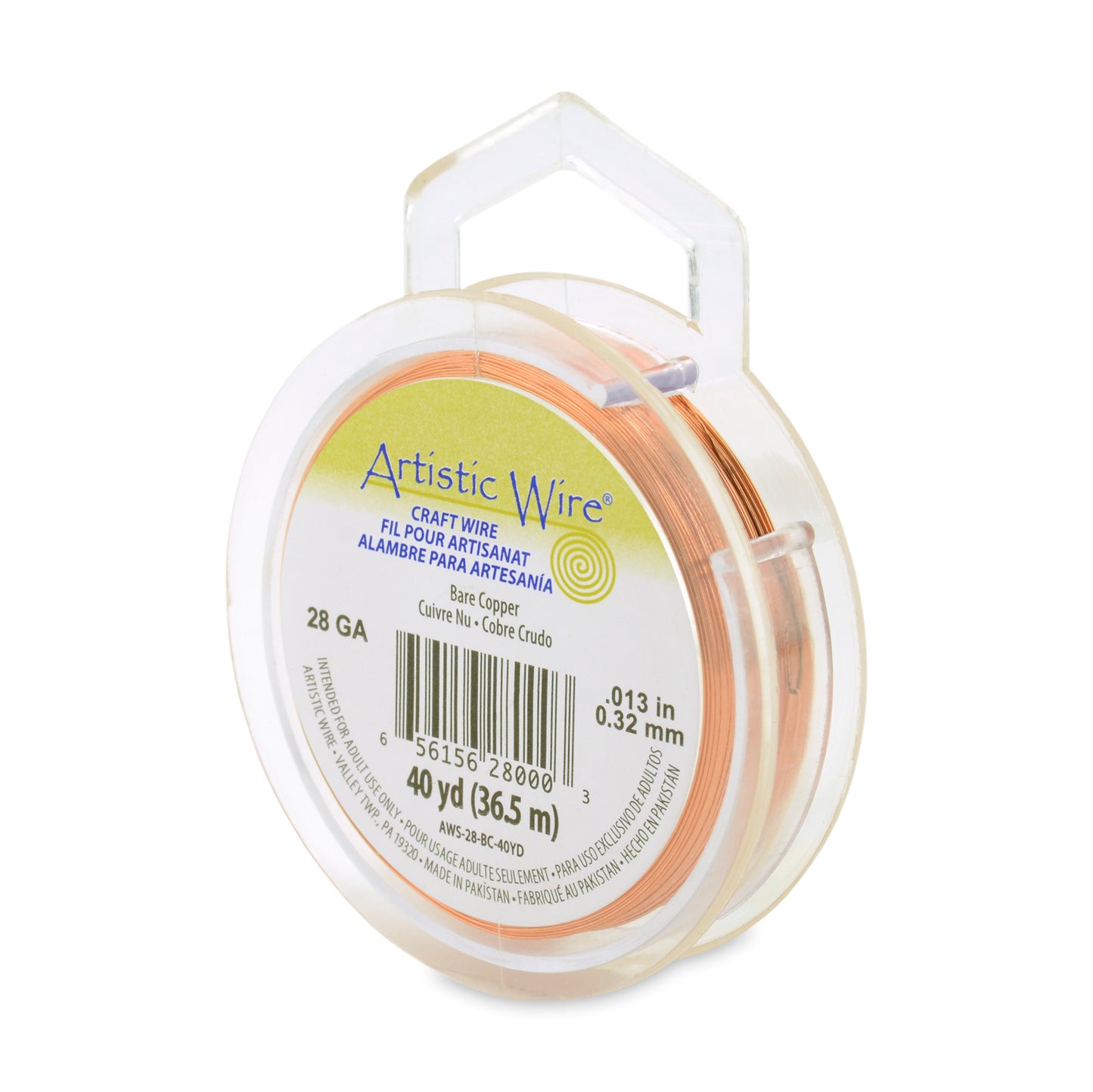 Artistic Wire 28 Gauge Tarnish Resistant Coloured Copper Wire