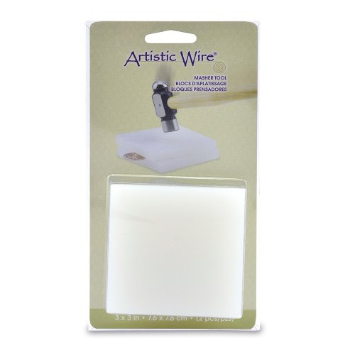 Artistic Wire® Nylon Masher Tool – 3 x 3 Inch Wire Flattening Tool
