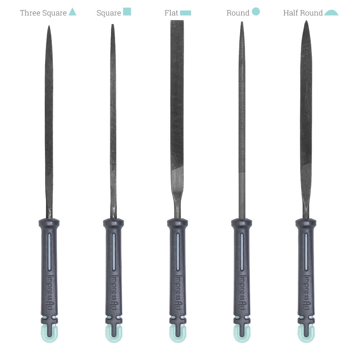 Impressart Needle File Set with File Block