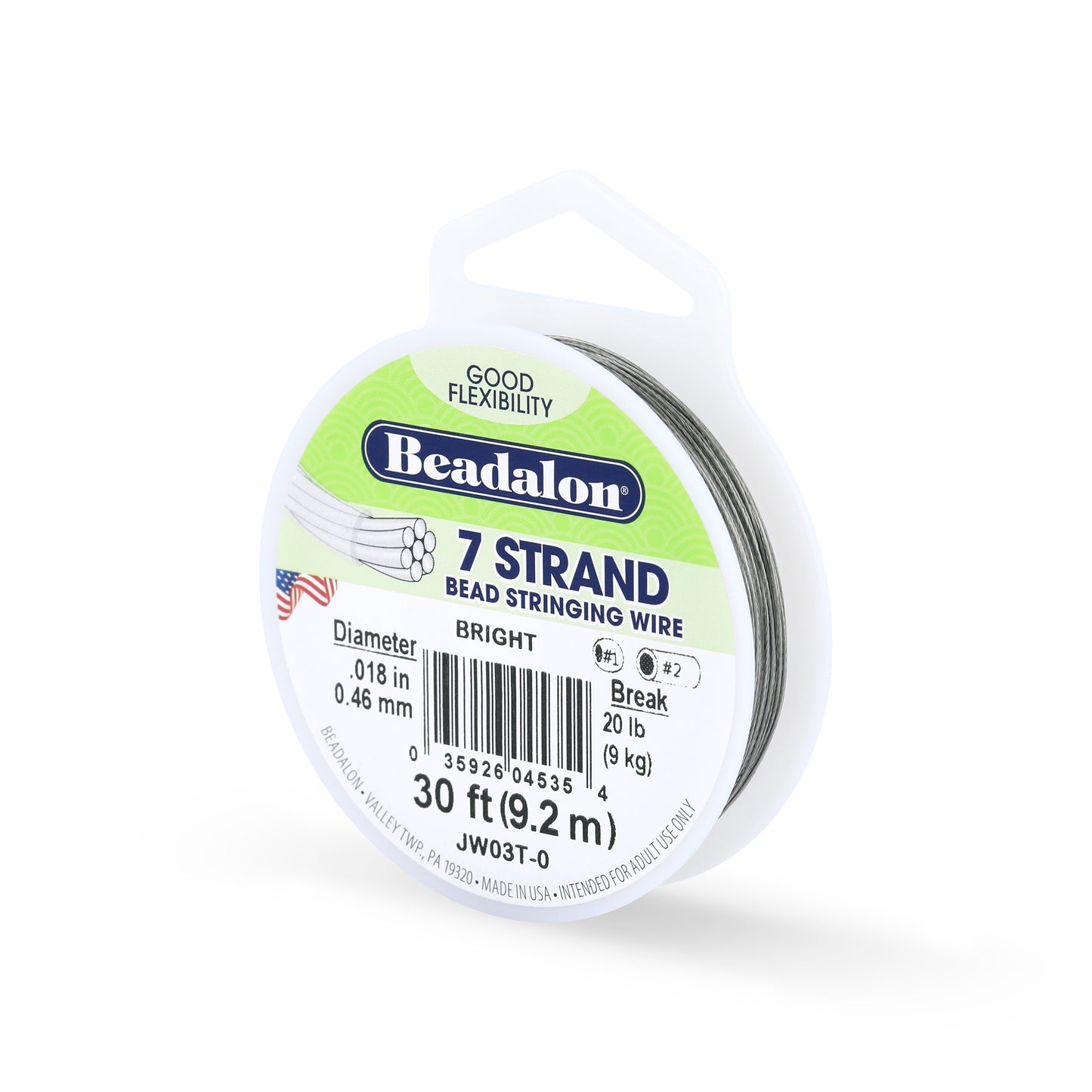 Beadalon 7-Strand Bead Stringing Wire – 9.2m Spool