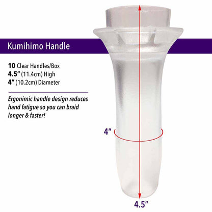 Beadsmith Ergonomic Kumi Handle with Disk – Clear