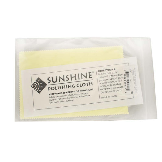 Beadsmith Sunshine Polishing Cloth, 7.5 x 5 by Helby x1 | Jewellery Making Supplies UK
