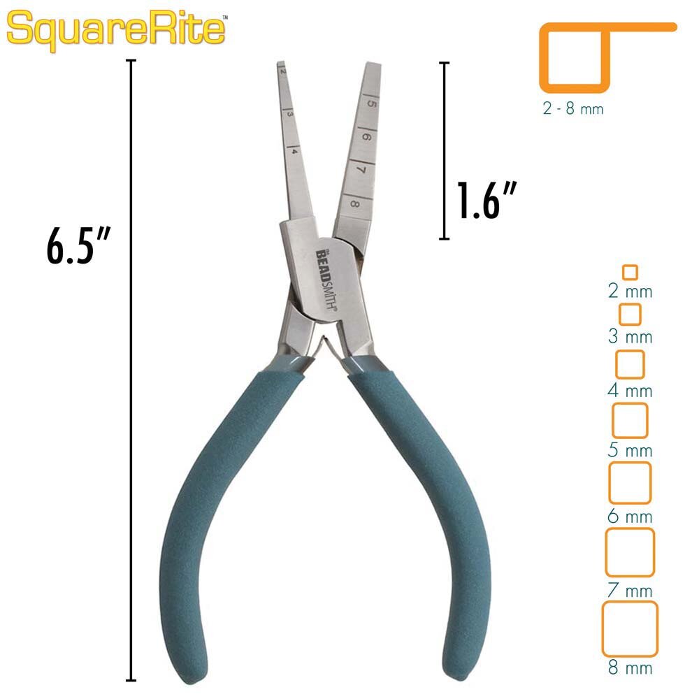 Beadsmith Square Rite Pliers Marked 2–8mm