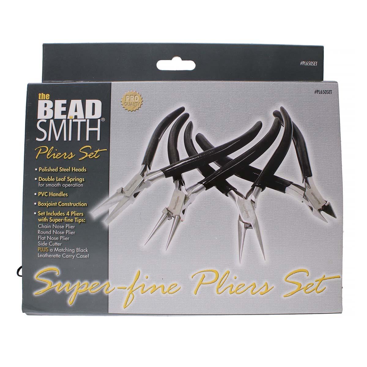 Beadsmith Slim Line Pliers Set 4-Piece – Fine Tips