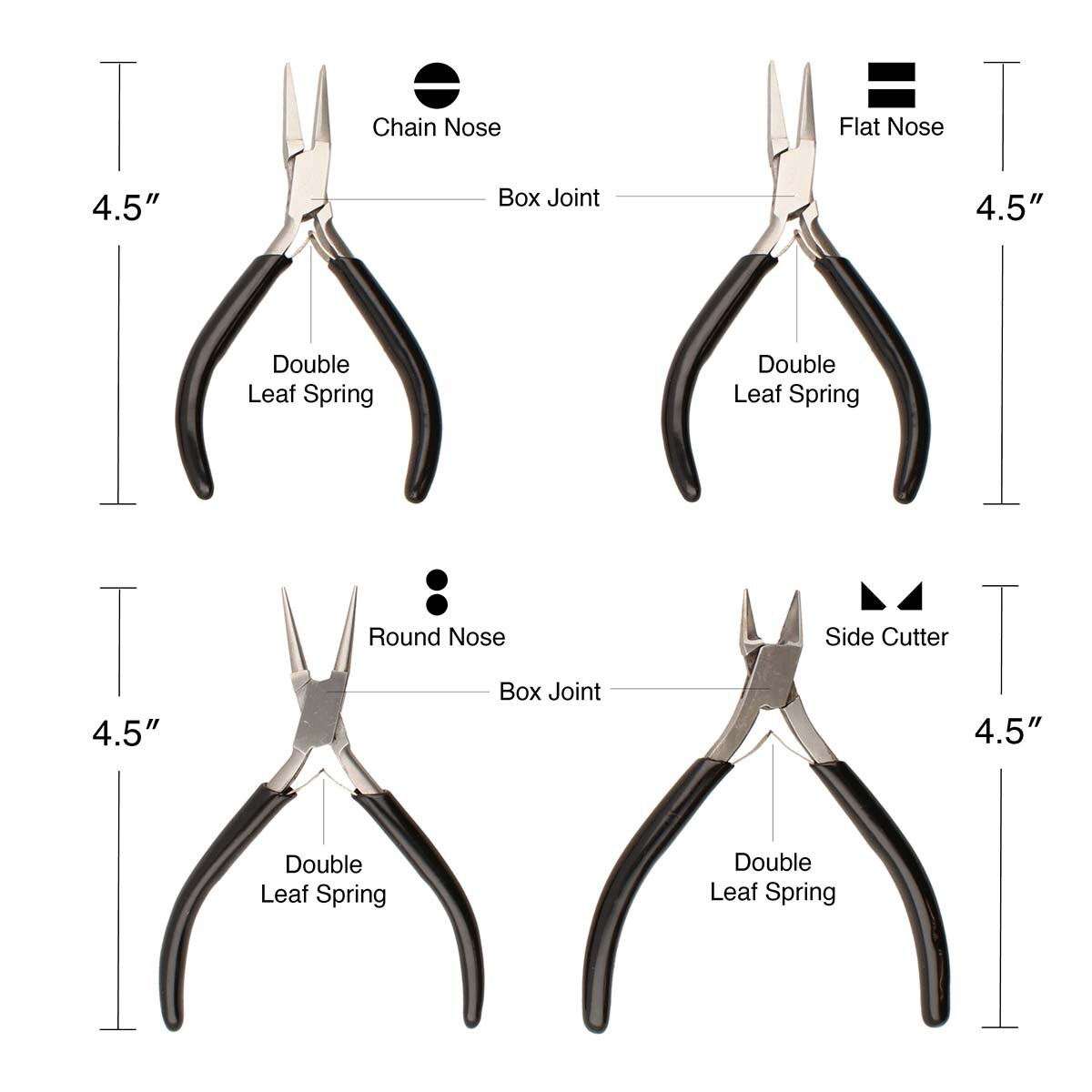 Beadsmith Slim Line Pliers Set 4-Piece – Fine Tips
