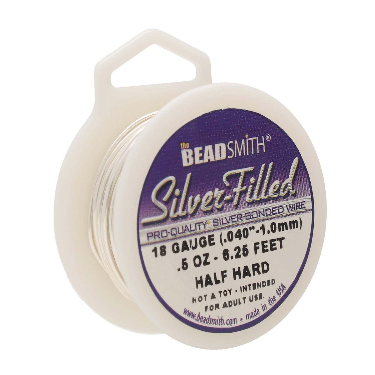 Beadsmith Silver Filled Wire – 0.5oz Spool