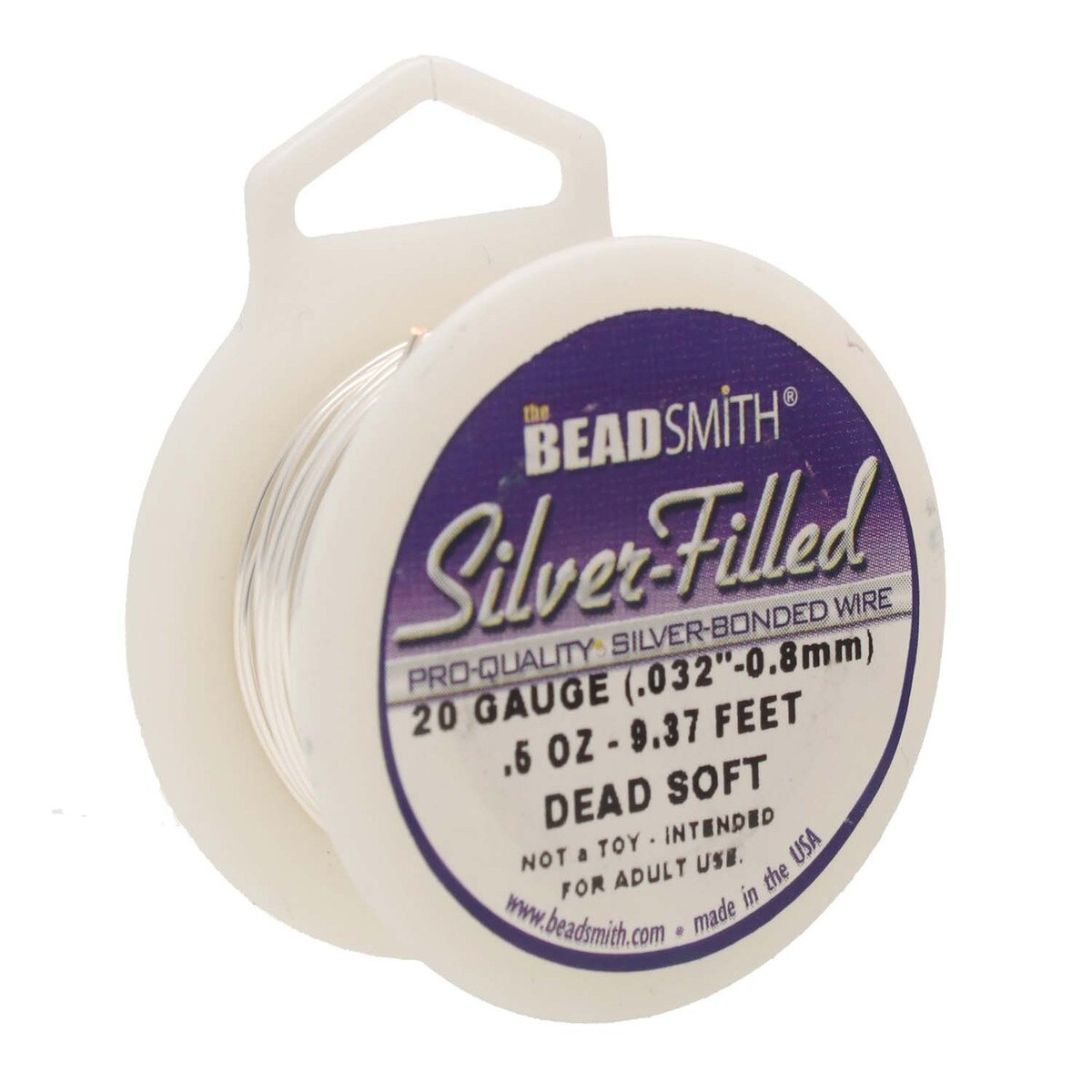 Beadsmith Silver Filled Wire – 0.5oz Spool