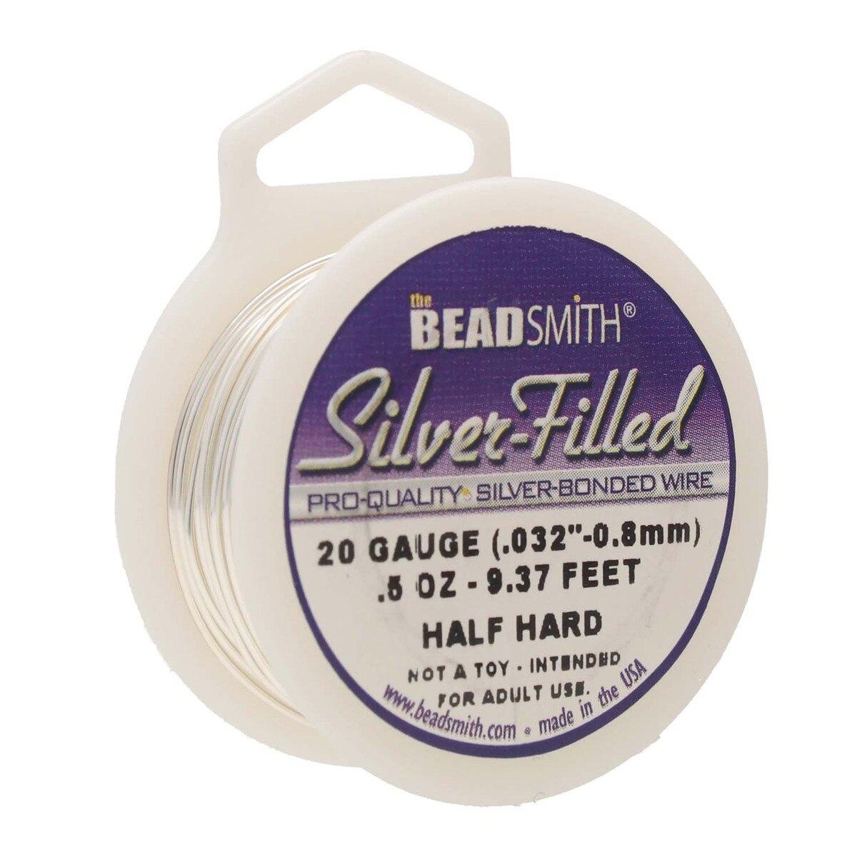 Beadsmith Silver Filled Wire – 0.5oz Spool