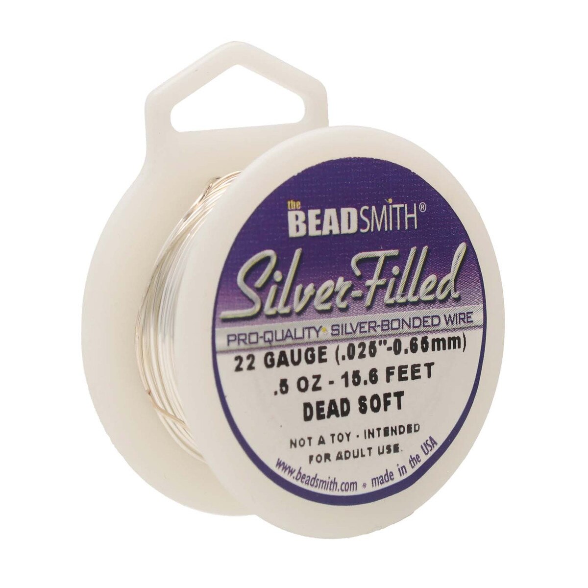 Beadsmith Silver Filled Wire – 0.5oz Spool