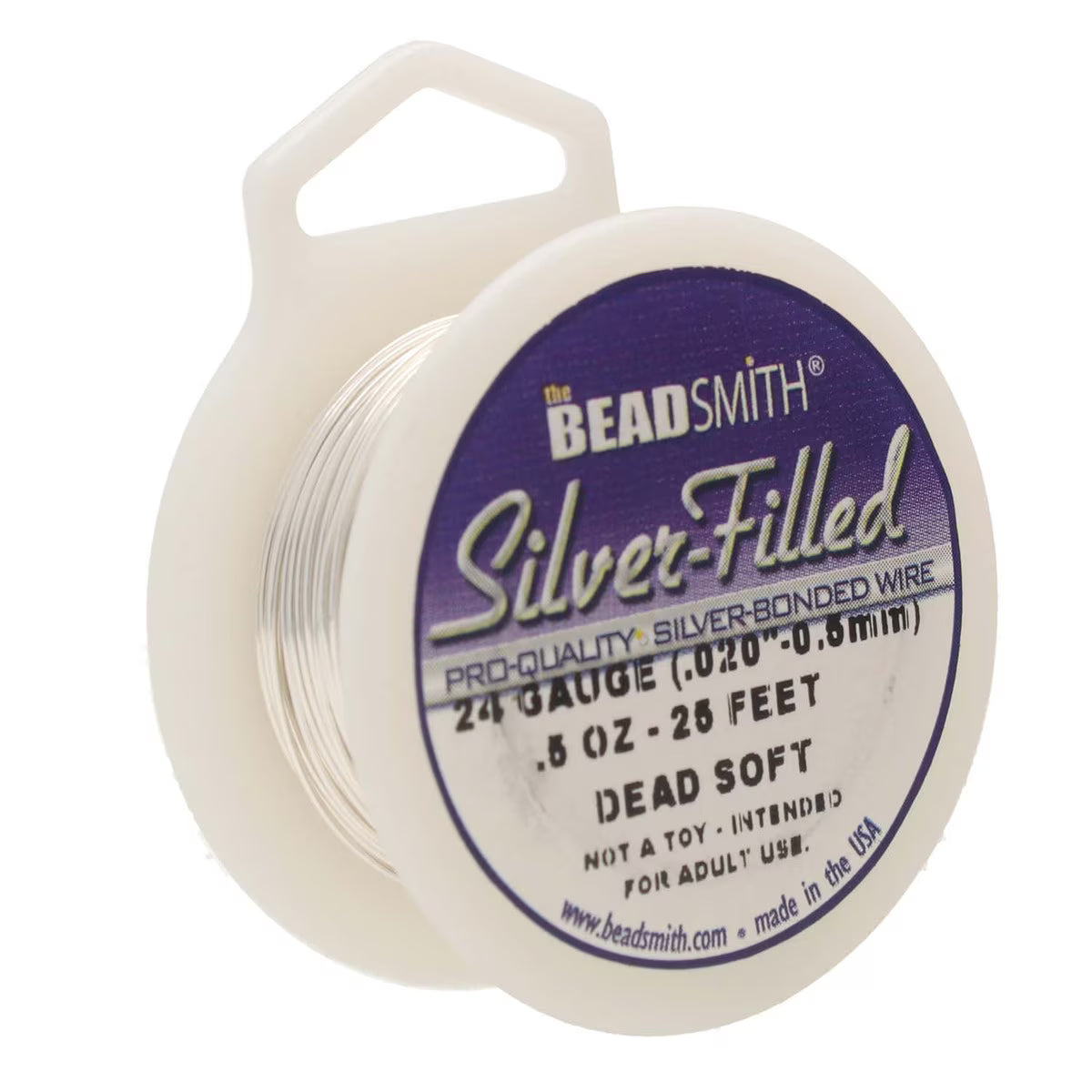 Beadsmith Silver Filled Wire – 0.5oz Spool