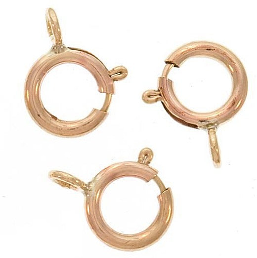 14K gold filled spring ring clasps, 5.5mm, pack of 20