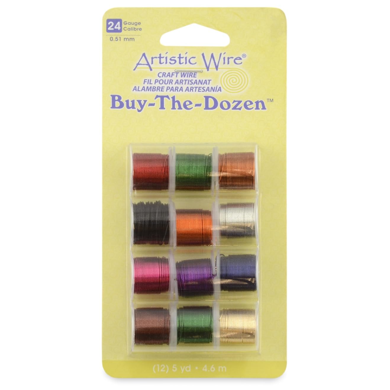 Artistic Wire Buy-The-Dozen 24GA Coloured 12 Spools