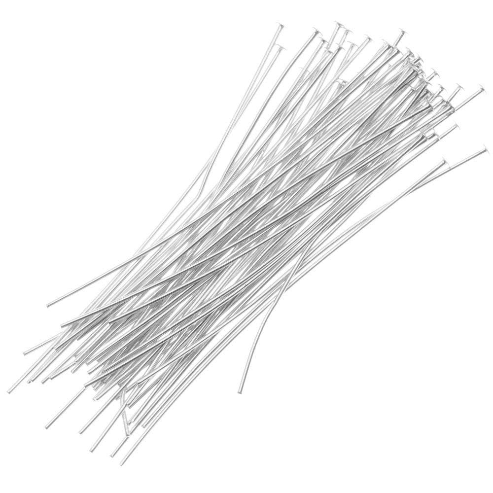 Jewellery Station Sterling Silver Head pins 24 Gauge 2 Inches (20)