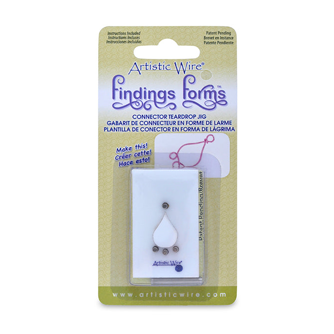 Artistic Wire Findings Forms Connector Teardrop Jig - packaging