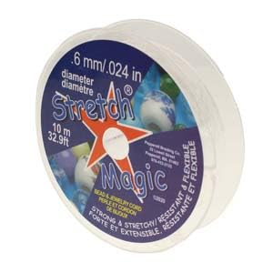 Stretch Magic Elastic Beading Cord – Clear, 0.6mm × 25 Metres