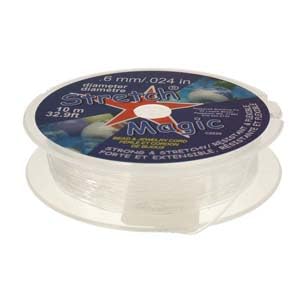 Stretch Magic Elastic Beading Cord – Clear, 0.6mm × 25 Metres