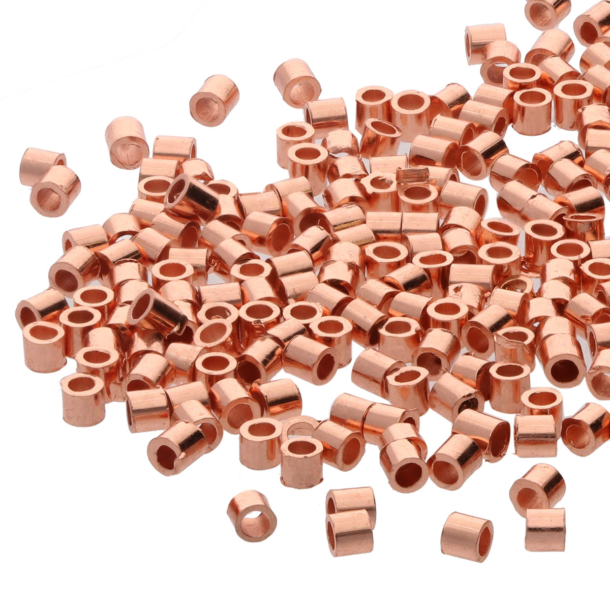 Beadsmith Copper Tube Crimp Beads 2x2mm – 400pc