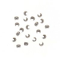 Sterling Silver Crimp Bead Covers 2.4mm (20)