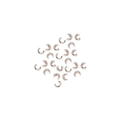 Sterling Silver Crimp Bead Covers 2.4mm (20)