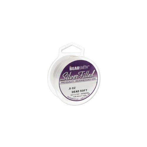 Silver Filled Wire - 26 Gauge Dead Soft Round - 0.5oz (39ft) by Beadsmith by Beadsmith