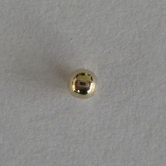 Pack of 100 Gold Filled, round BEADS,  2mm (seamless)